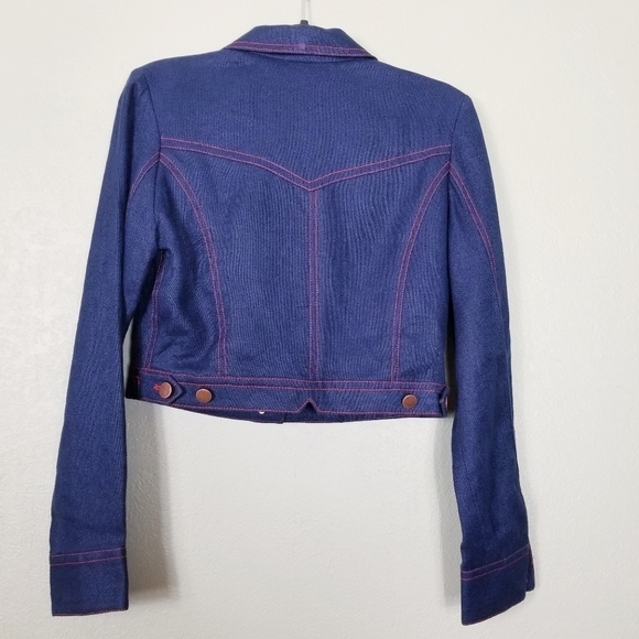 G.E.T. LINEN BUTTON FRONT JACKET - Picture 2 of 4